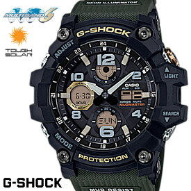 G-SHOCK Gショック ジーショック MUDMASTER マッドマスター 腕時計 メンズ 電波ソーラー GWG-100-1A3 ブラック カーキ