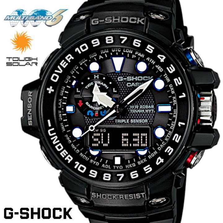 楽天市場】CASIO GWN-1000B-1A カシオ G-SHOCK ジーショック gshock G  