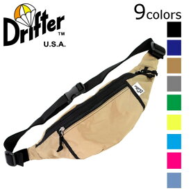 DRIFTER ドリフター WAIST PACK ウェイストパック ボディバッグ ウエストポーチ 旅行 アウトドア フェス バッグ カバン ナイロン メンズ レディース おでかけ 旅行 DFV1550 420デニール パッククロスナイロン【追跡可能メール便】