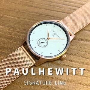 PAUL HEWITT�@�|�[���q���[�C�b�g Signature Line (�V�O�l�`���[���C��) 38mm ���j�Z�b�N�X ���f�B�[�X �����Y �X�C�X�����[�u�����g Rose Gold ���[�Y�S�[���h �y�A �O���[ �u���b�N �u���E�� ���b�V�� 
