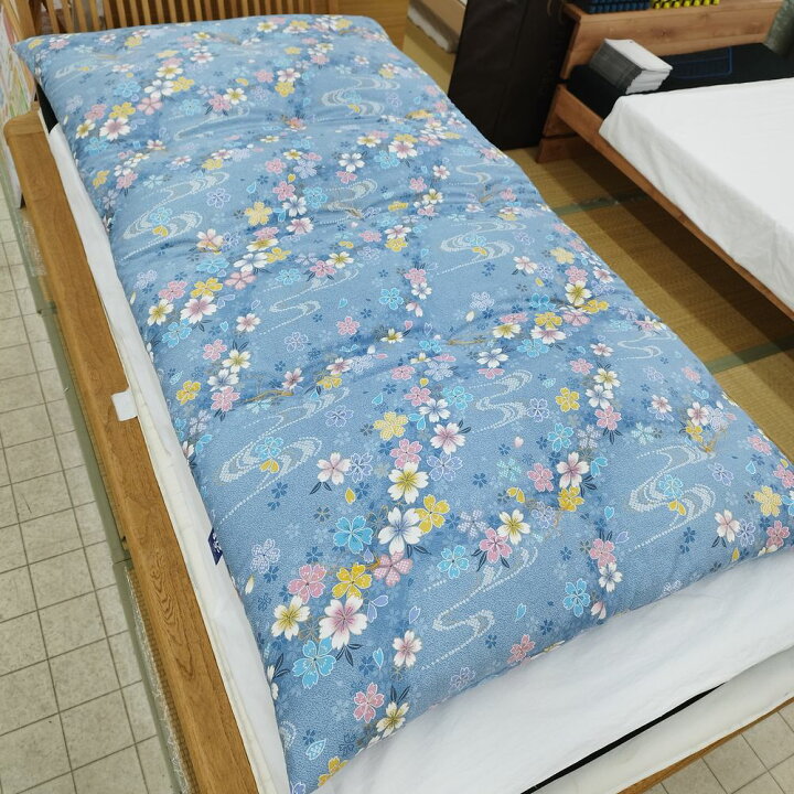 楽天市場】2枚組 仕立て品 手作り 綿敷布団 敷ふとん 敷きふとん 
