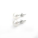 Silver925 7mm淡水パールスタッドピアス ２セット 天然石ジュエ...