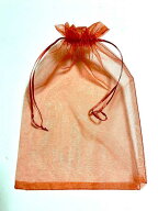 30×20cm 20枚セット 赤　レッド　red 無地オーガンジー巾着袋 ちょっと大きめサイズでアメニティ入れに…