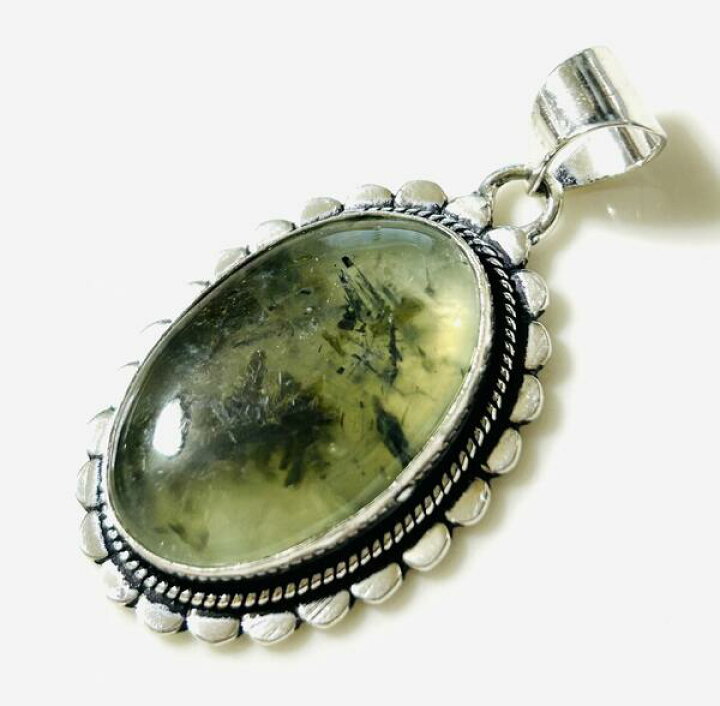 楽天市場】プレナイト 葡萄石 prehnite オーバルシルバー925プレート 