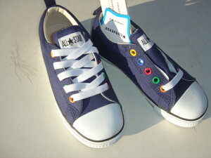 CONVERSE CHILD ALL STAR N COLORFULEYES SLIP OX NO-3CJ807 NAVY US-12(19cm)B