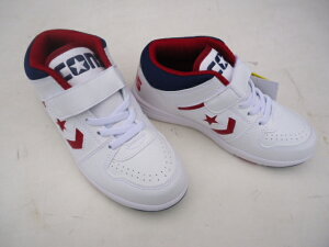��(6)CONVERSE KID`S ERXCOURT MID WHT/RED/NVY US-5(23cm)�B