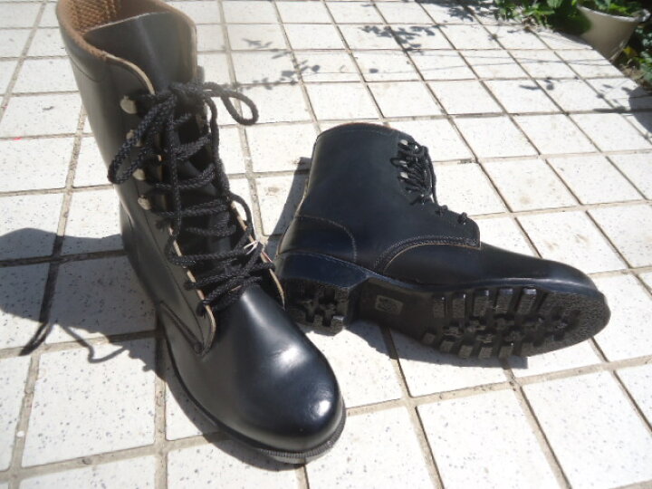 楽天市場】☆馬印！JAPAN 鋼芯入り牛皮革半長靴 安全靴 NO-GD-01 BLACK 