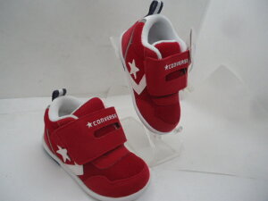 ��CONVERSE FIRST STAR BABY�V���[�Y MINI NO-RS2 RED/WHT�B