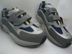 ★アキレス安全靴 オーバートップNO-004 チャコール/ネービー 鉄鋼製先芯入り 幅広4E。