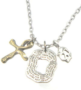 �N���X�l�b�N���X �X�J�������փv���[�g3P�g�b�v/�A���e�B�[�N�J���[ �`�F�[���y���_���g/�݌Ɍ��艿�i�y�M�t�g������z