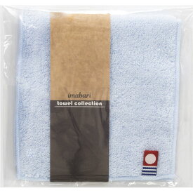 今治 ピュアカラー甘撚りハーフハンカチ1P ブルー IA-04-BL[tr]