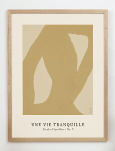 CARO CARO PRINTS | Yellow and Beige Art Print (ABST-18) | A[gvg / A[g|X^[ (30x40cm) k AuXgNg art A[g A[gpl A[g{[h CeApl  Mtg Vv f