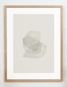 CARO CARO PRINTS | Abstract Neutral Art Print (GMTC-3601) | �A�[�g�v�����g/�A�[�g�|�X�^�[ (30x40cm) �k�� �A�u�X�g���N�g