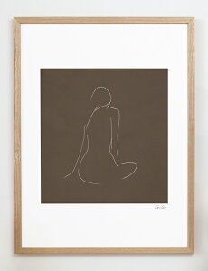 CARO CARO PRINTS | Nude Line Art Print (FGRT-05) | A[gvg/A[g|X^[ (30x40cm) k AuXgNg