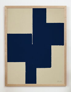 CARO CARO PRINTS | Navy Blue Art Print (ABST-24) | A[gvg / A[g|X^[ (30x40cm) k AuXgNg av[g rO A[g  Vv l炵 CeA a 