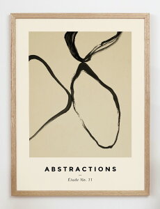 CARO CARO PRINTS | Brush Strokes Art Print (GMTC-7601) | A[gvg/A[g|X^[ (30x40cm) k AuXgNg