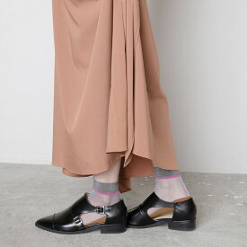 【SALE セール】TRICOTE (トリコテ) | LAME SEE-THROUGH SOCKS (silver) | 靴下 ソックス シースルー お洒落 かわいい