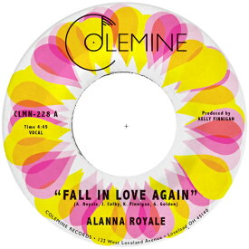 ALANNA ROYALE / FALL IN LOVE AGAIN (LTD / TRANSPARENT PINK VINYL) (7") アラナ・ロワイヤル レコード アナログ シングル