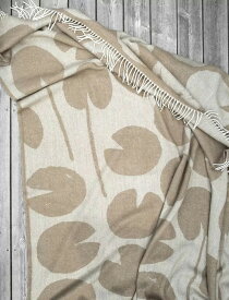 FINE LITTLE DAY | WATER LILIES WOOL BLANKET, WARM CLAY | ブランケット ウール ファインリトルデイ