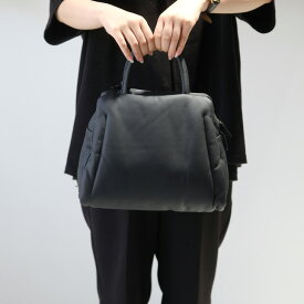 【再入荷】POMTATA (ポンタタ) | PAD (black) | ボストンバッグ 羊革 2WAY