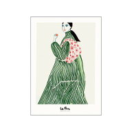 La Poire | Green Coat | A5 アートプリント/アートポスター 北欧 デンマーク メール便送料無料