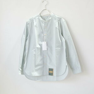 ySALE Z[zASEEDONCLOUD | Handwerker HW collarless shirt (stripe/green) size XS | Vc AV[hNEh nhx[J[