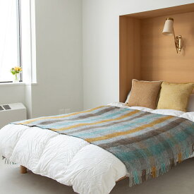 【SALE セール】KLIPPAN (クリッパン) | ウールスロー ゴットランド マルチ (ターコイズ) ブランケット