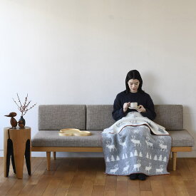 KLIPPAN (クリッパン) | ウール ハーフブランケット ワイルダネス (gray) ブランケット