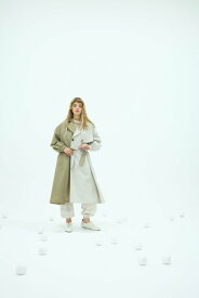 【SALE セール】bedsidedrama (ベッドサイドドラマ) | L-R Spring trench coat (beige) size 1 | 送料無料 アウター コート おしゃれ