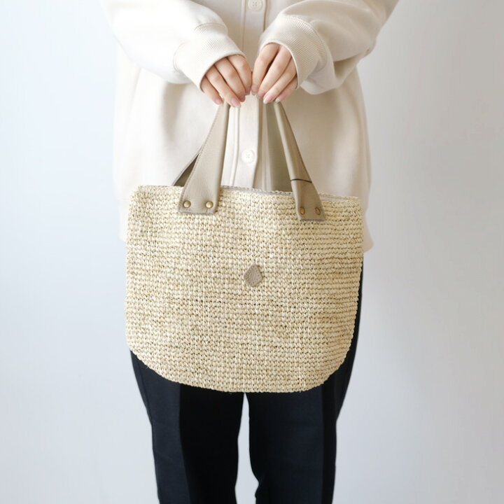 楽天市場】CLEDRAN (クレドラン) | WIDE HANDLE BASKET (natural×gray 