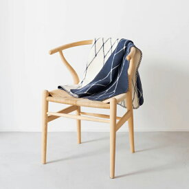 【SALE セール】bastisRIKE | THE GRID - COTTON BABY BLANKET (navy blue) | ベビーブランケット【75x100cm】北欧 シンプル グレー インテリア ブランケット コットン 綿 100％ おしゃれ 人気 オススメ リラックス やわらか ふんわり ひざ掛け 膝掛け ギフト