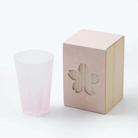 100percent | さくらさく雪桜 タンブラー (pink) | グラス ギフト プレゼント シンプル 日本製