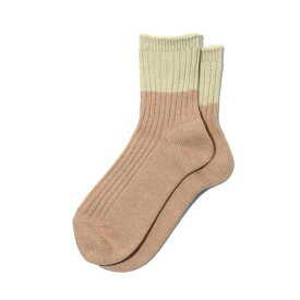 【SALE セール】OBSCURE SOCKS (オブスキュアソックス) | プラナス (beige / pink) | レディース 靴下