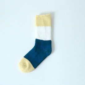 ASEEDONCLOUD | seasonal socks (ペールイエロー) | ソックス 靴下 配色 アシードンクラウド おしゃれ