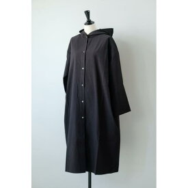 【SALE セール】DIARIES (ダイアリーズ) | HIGH COUNT COTTON TWILL SHIRTS ONEPIECE PAPKA (black) | アウター お洒落 シンプル