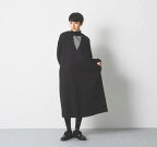 Cion(シオン) | リネンVネックワンピース (black) | 送料無料 ワンピース レディース