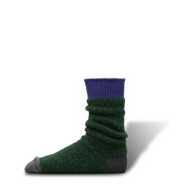 decka x BRU NA BOINNE | Alpaca Boucle Socks (green) | 靴下 ソックス デカ シンプル おしゃれ オシャレ 履きやすい あたたかい アルパカ 防寒