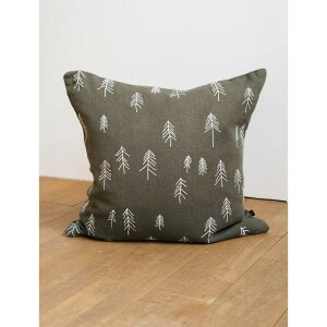 FINE LITTLE DAY | TALL EMBROIDERED CUSHION COVER - GREEN (no.1661) | 48x48cm t@CgfC NbVJo[ hJ t@CgfC CeA k G k   lC  IV