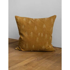 FINE LITTLE DAY | TALL EMBROIDERED CUSHION COVER - MUSTARD (no.1698) | 48x48cm �N�b�V�����J�o�[ �h�J �t�@�C�����g���f�C �C���e���A �k�� �G�� �k�� �������� ������� �l�C ������ �I�V���� �v���[���g �M�t