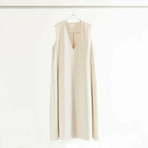 UN CINQ (�A���T���N) | MELANGE OX V-NECK JUMPER SKIRT (natural) | �������� �V���v�� �����s�[�X �X�J�[�g �V���v�� ������ 30�� 40�� natural �i�`������