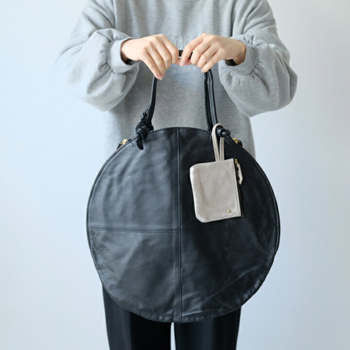 楽天市場】POMTATA (ポンタタ) | ENVAN TATE TOTE M (black) | 円形 