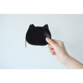 POMTATA (ポンタタ) | NECQUO サクラ耳猫ポーチ (black) | ポーチ 猫 可愛い