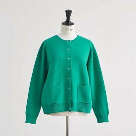 HEAVENLY (ヘブンリー) | KNIT CREWNECK CARDIGAN (green) | 送料無料 トップス シンプル カーディガン