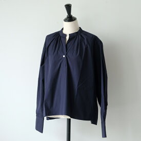 amne (アンヌ) | PIMA skipper blouse (navy) | size 2 トップス ブラウス シンプル