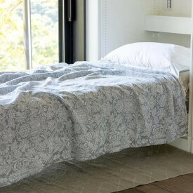 KLIPPAN (クリッパン) | サンフラワー (blue) | コットンスロー (140x200cm) スロー ブランケット ウィリアム・モリス