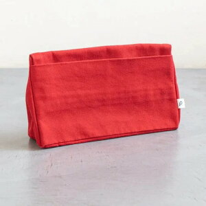 POUTO (|Eg) | CANVAS TRIANGLE POUCH LARGE (red) | |[` 