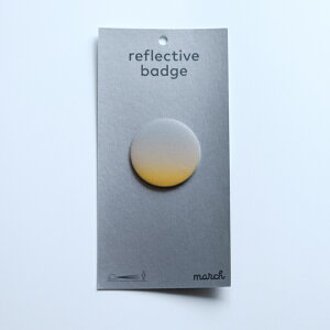march (}[`) | reflective badge MAXI (fade yellow) | tNeBuobW ] obO tN^[  q ʋ ʊw ̖h~ SObY k gAjA Xq AE^[ bN