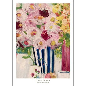 Lydia Wienberg | Summerday | A3 アートプリント/アートポスター 北欧 デンマーク インテリア 風景 自然 植物 花 フラワーアート フラワーベース かわいい おしゃれ