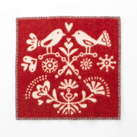 KLIPPAN (クリッパン) | ジョイ (レッド) | ウール シートブランケット (43x43cm) 北欧 スウェーデン ギフト かわいい Bengt & Lotta