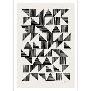 ELOISE RENOUF | TRIANGLES AND SQUARES | A3 �A�[�g�v�����g/�|�X�^�[ �k�� �C���e���A �A�u�X�g���N�g